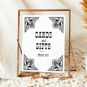 Poster SIGNE-Mariage campagnard Western Cowboy Cartes cad