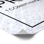 Poster Signe Mariage Chic - 1 Corinthiens 13:6 (Coin)