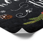 Poster signe mariage chocolat chaud de noël hiver (Coin)