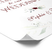 Poster SIGNE Mariage D'ACCUEIL DE BURMANIE Florale (Coin)