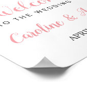 Poster SIGNE Mariage d'accueil floral Whimsical (Coin)