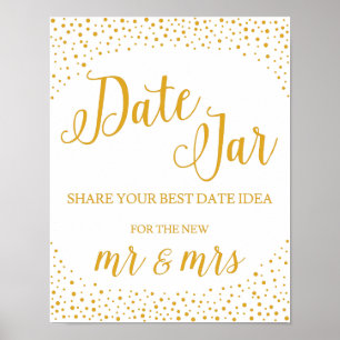 Poster SIGNE mariage - Date Jar Confetti SIGNE Mariage