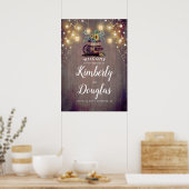 Poster SIGNE Mariage de automne Tournesol Rustique (Cuisine)