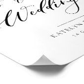 Poster signe mariage de bienvenue pour la typographie noi (Coin)