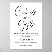 Poster SIGNE Mariage de carte et de Merci cadeau minimali (Devant)