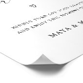 Poster Signe Mariage de cérémonie débranché minimaliste (Coin)