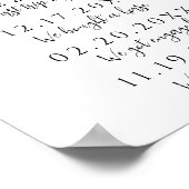 Poster Signe Mariage de chronologie de notre histoire d'a (Coin)