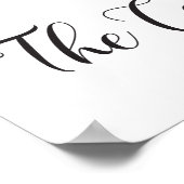 Poster Signe mariage de gâteau. L'affiche du gâteau (Coin)