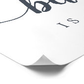 Poster Signe Mariage de la florale du milieu de l'été "Th (Coin)