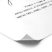 Poster Signe Mariage de mariée et de mariée (Coin)