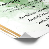 Poster Signe Mariage de mémoire Tropical Palm In Love (Coin)