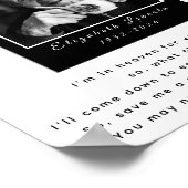 Poster Signe Mariage de siège de la mémoire photo (Coin)