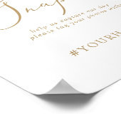 Poster Signe Mariage Delicate Gold Oh Snap (Coin)