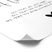 Poster Signe Mariage des générations d'amour moderne (Coin)