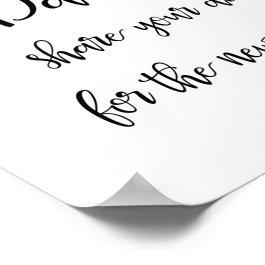 Poster Signe mariage des idées de pot de date (Coin)