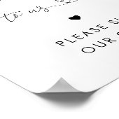 Poster Signe Mariage du Heart Globe pour nous (Coin)