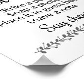 Poster Signe Mariage du livre d'invité photo - Rochester (Coin)