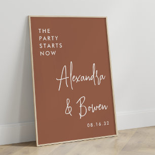 Poster Signe Mariage du Parti Rouille