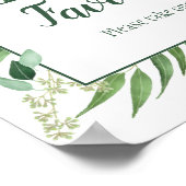 Poster Signe Mariage Eucalyptus Envy 8x10 Faveurs (Coin)