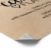 Poster Signe Mariage Faux Kraft (Coin)