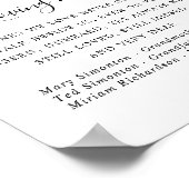 Poster SIGNE Mariage Floral Rose violet (Coin)