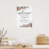 Poster SIGNE Mariage Floral Rustique (Cuisine)