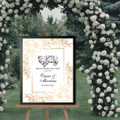Poster SIGNE Mariage Gold Floral Nikkah