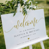 Poster SIGNE Mariage Gold Welcome