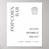 Poster SIGNE Mariage HARLOW Popcorn Bar (Devant)