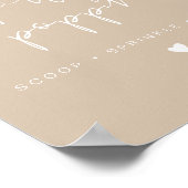 Poster SIGNE Mariage INDIE Modern Boho Popcorn Bar (Coin)