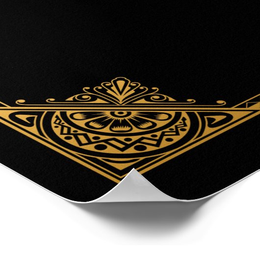 Poster SIGNE mariage inspiré Gatsby (Coin)