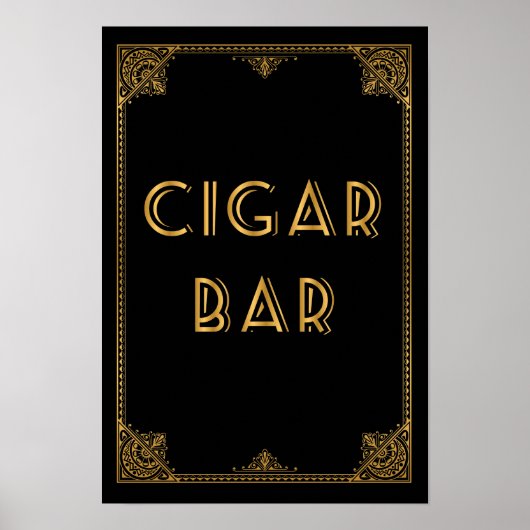 Poster SIGNE mariage inspiré Gatsby (Devant)