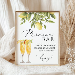 Poster SIGNE Mariage italien Mimosa Bar Lemon Sorrento