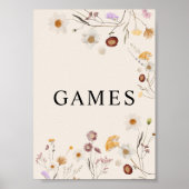 Poster SIGNE Mariage Jeux Fleurs sauvages Boho (Devant)