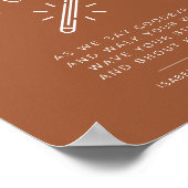 Poster SIGNE Mariage Laisser l'amour en terre cuite (Coin)