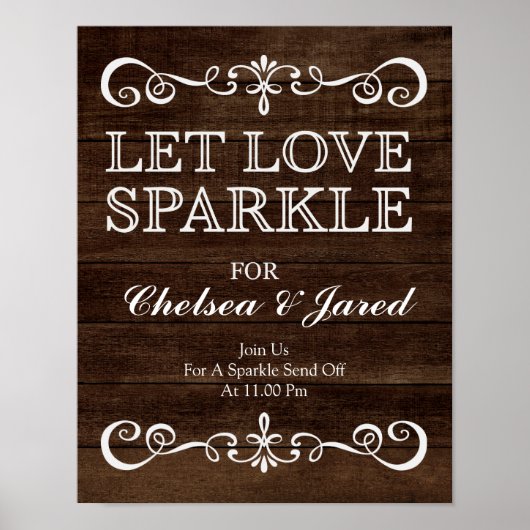 Poster SIGNE mariage - Laisser l'amour scintiller un Mari (Devant)