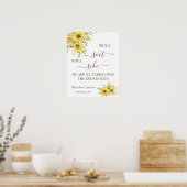 Poster Signe Mariage latéral : Choisir un siège et non pa (Cuisine)