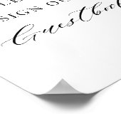 Poster signe mariage marine et bleu clair (Coin)