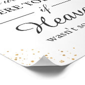 Poster SIGNE mariage Mémorial Blush Parties scintillant F (Coin)