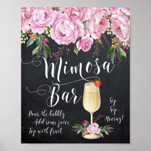 Poster SIGNE Mariage Mimosa Bar Lilac Floral