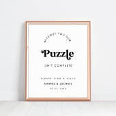 Poster Signe Mariage minimaliste de script rétro