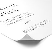 Poster Signe Mariage minimaliste de souhait (Coin)