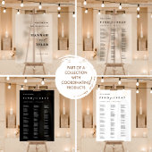 Poster Signe Mariage Noir Chic, Minimal En Mémoire Amoure