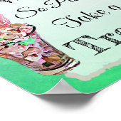 Poster Signe mariage pour l'affiche de bonbons Buffet Ros (Coin)