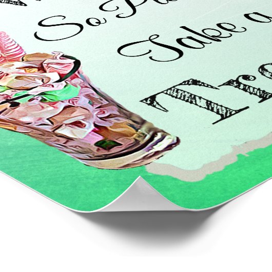 Poster Signe mariage pour l'affiche de bonbons Buffet Ros (Coin)