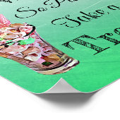 Poster Signe mariage pour l'affiche de bonbons Buffet Ros (Coin)