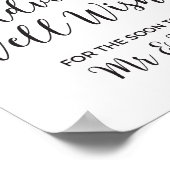 Poster signe Mariage Rose blanc Conseils et bien-aimer (Coin)