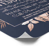 Poster SIGNE Mariage rose Gold Navy Blue Unplugged (Coin)