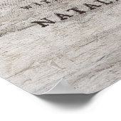 Poster SIGNE Mariage Rustic Birch Sweet End Treat Bar (Coin)