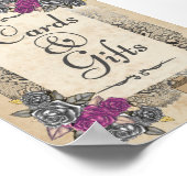 Poster SIGNE Mariage rustique Cadeau et Favoriser (Coin)